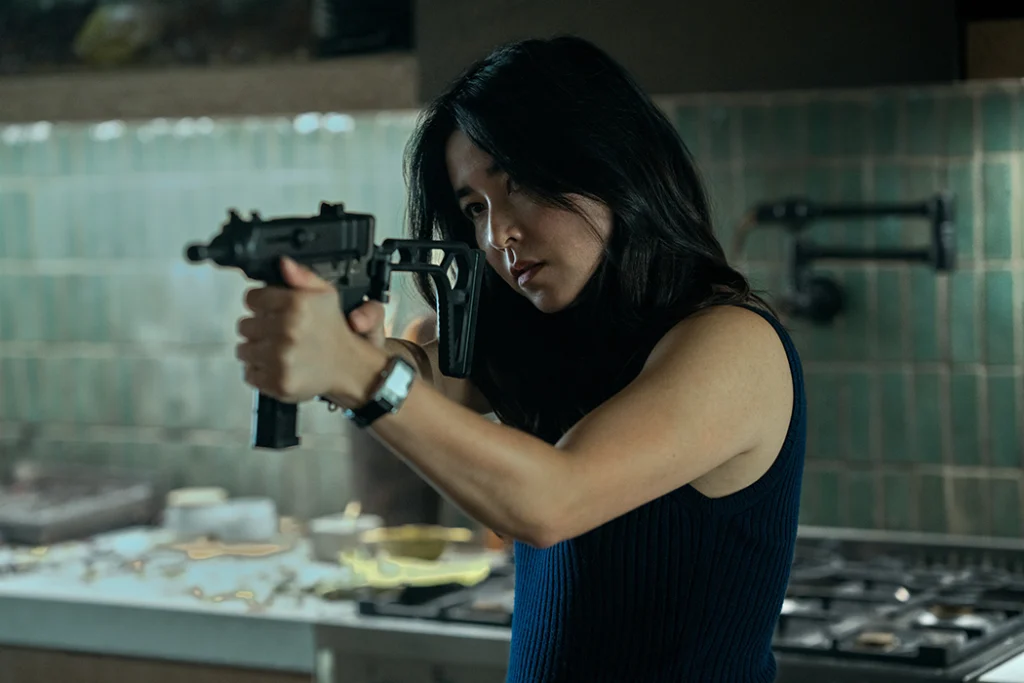 Maya Erskine as Jane Smith in Mr. and Mrs. Smith. Image courtesy of Prime Video.