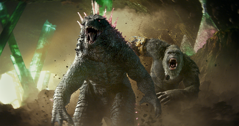 GODZILLA and KONG in Warner Bros. Pictures and Legendary Pictures’ action adventure “GODZILLA x KONG: THE NEW EMPIRE,” a Warner Bros. Pictures release.