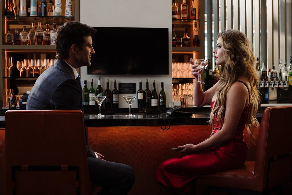 Parker Youngas “Nick” and Sasha Pieterse as “Zoe” in the thriller , THE IMAGE OF YOU . Photo courtesy of Republic Pictures (a Paramount Pictures label
