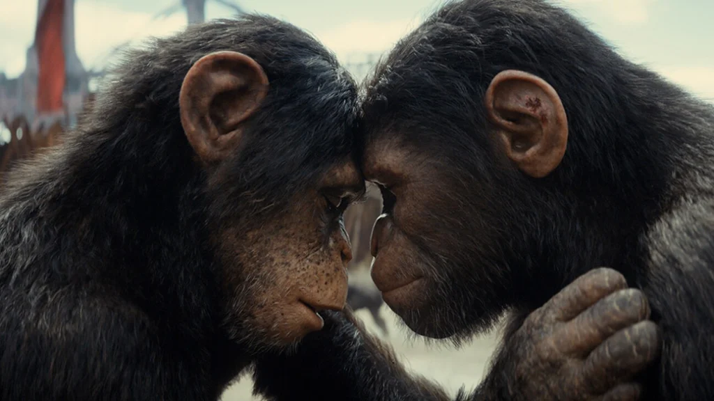 Soona and Noa in Kingdom of the Planet of the Apes