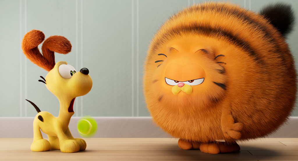 Still image from The Garfield Movie. 