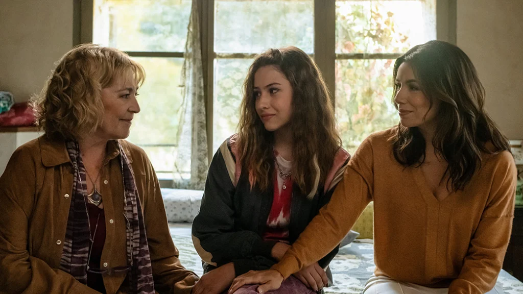 Carmen Maura, Victoria Bazúa and Eva Longoria in "Land of Women," now streaming on Apple TV+.