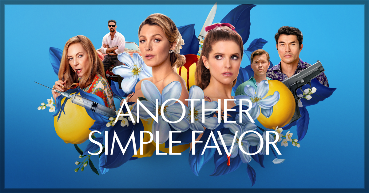 This is a banner for a movie review of Another Simple Favor.