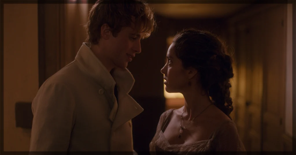 This banner for a review features Benjamin Voisin and Lyna Khoudri in "Carême," now streaming on Apple TV+.