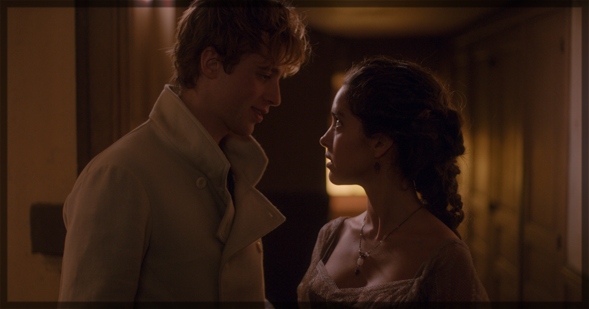 This banner for a review features Benjamin Voisin and Lyna Khoudri in "Carême," now streaming on Apple TV+.