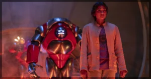 This banner is a review of Doctor Who - The Robot Revolution.