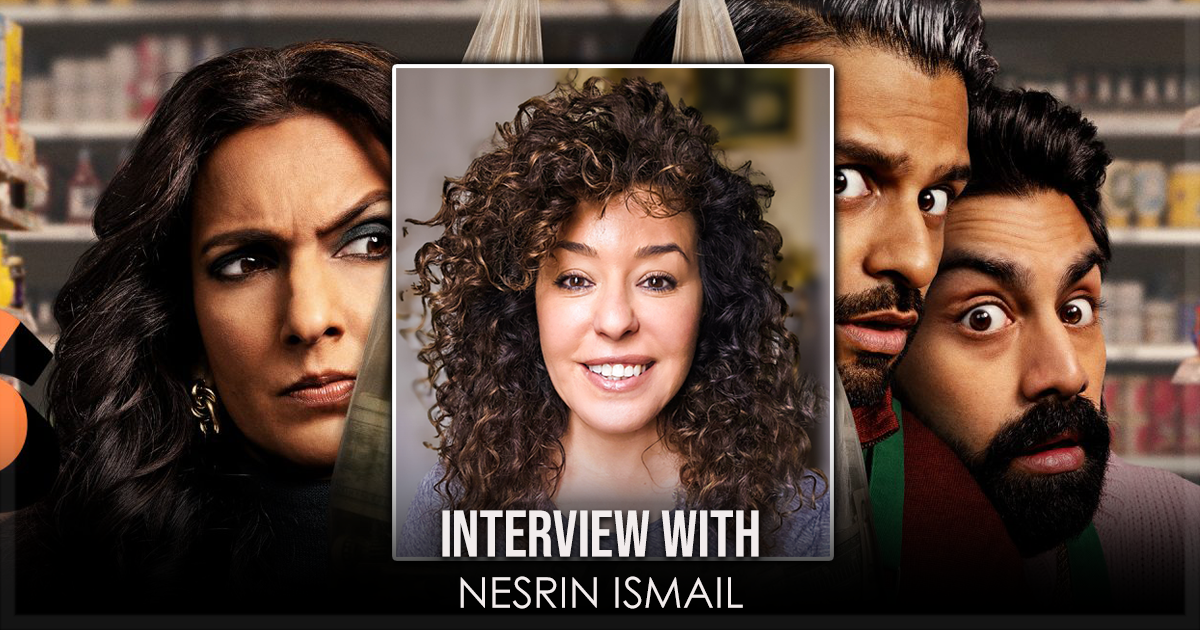 This is a banner for an interview with Nesrin Ismail from Hulu's Deli Boys.