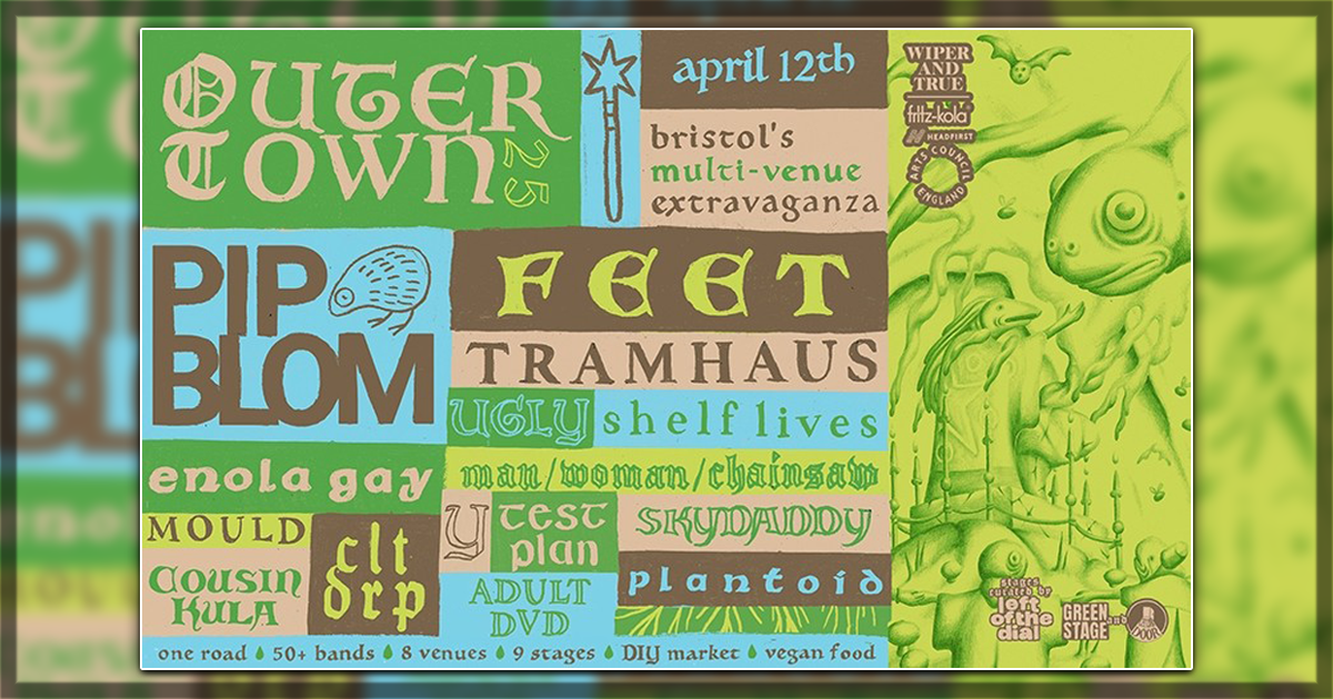 This is a banner for a preview of the Outer Town Festival.
