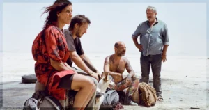 This is a banner for a review of Sirât from the Cannes Film Festival.