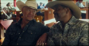 This is a banner for a review of the movie The Last Rodeo.