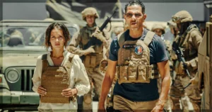 This is a banner for a review of the film 13 days, 13 nights.