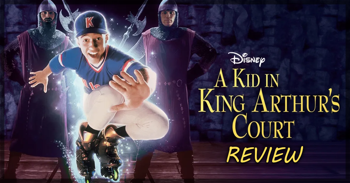 This is a banner for a review of A Kid in King Arthur's Court. Image courtesy of Disney.