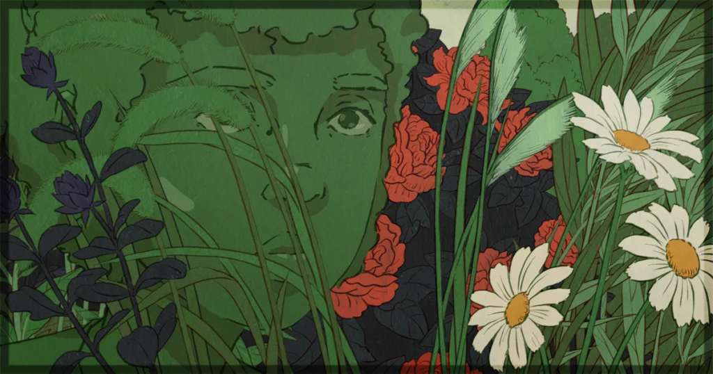 This is a banner for a review of the animated film Death Does Not Exist.