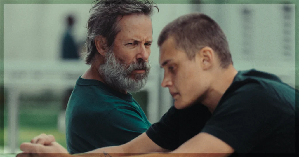 This is a banner for a review of the Charles Williams film Inside.