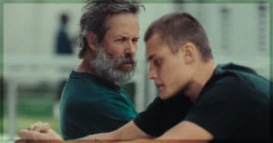 This is a banner for a review of the Charles Williams film Inside.