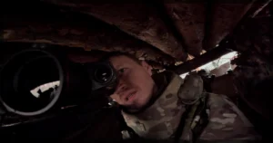 This is a banner for a review of the documentary A Simple Soldier. Image courtesy of the filmmakers.