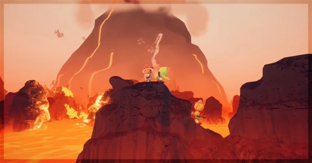 This is a banner for a review of the video game Peak.