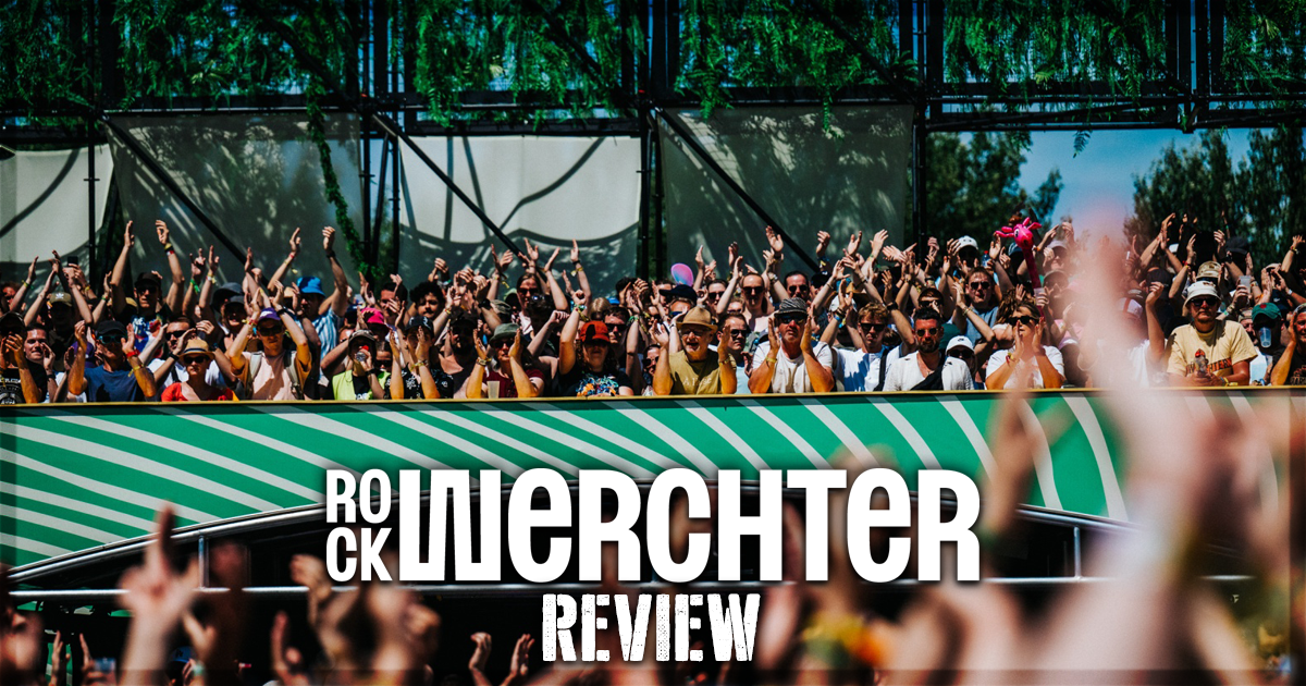 This is a banner for a review of the Rock Werchter festival.