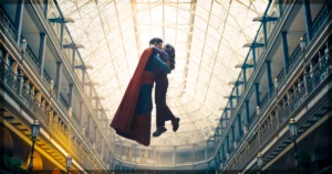 This is a banner for a review of the film Superman. Photo courtesy of Warner Brothers.