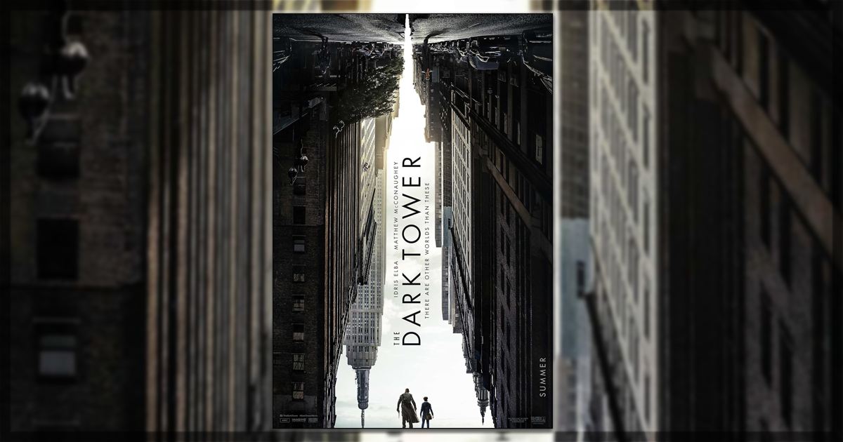 This is a banner for a review of The Dark Tower.