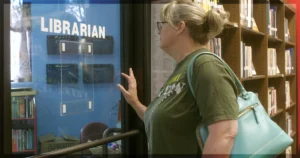 This is a banner for a review of the documentary The Librarians. Image courtesy of the filmmakers.