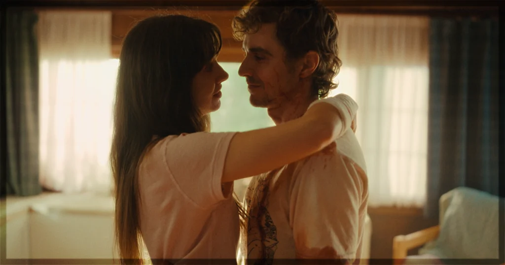 This is a banner for a review of the movie Together. Photo courtesy of NEON and Germain McMicking.