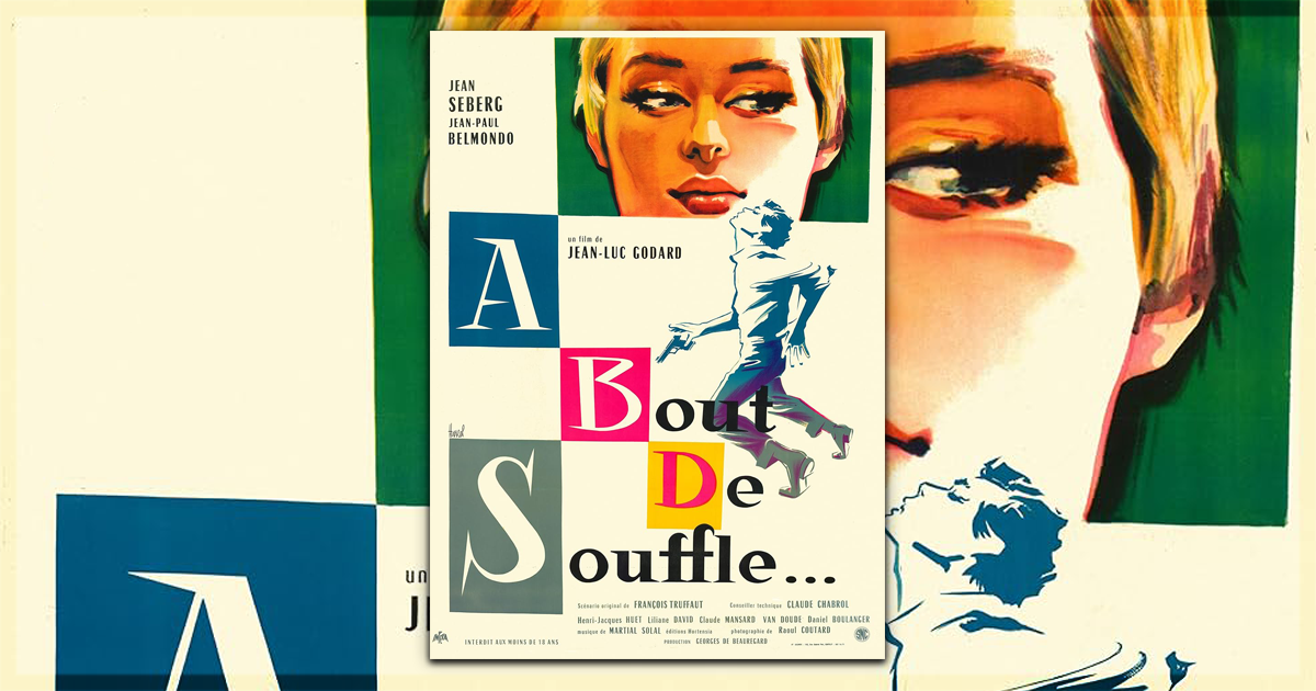 This is a banner for a review of the classic film Breathless. Image courtesy of the filmmakers.