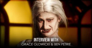 This is a banner for an interview with Grace Glowicki and Ben Petrie of the Edinburgh film Dead Lover. Image courtesy of the filmmakers.