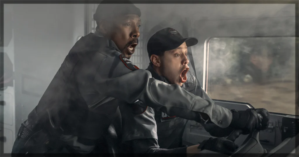 This is a banner for a review of The Pickup. Image courtesy of Prime Video.