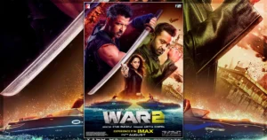 This is a banner for a review of the movie War 2. Image courtesy of the filmmakers.