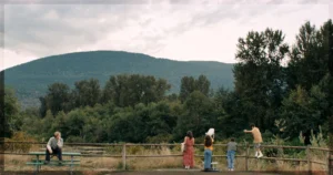This is a banner for a review of the film Blue Heron. Image courtesy of the filmmakers.