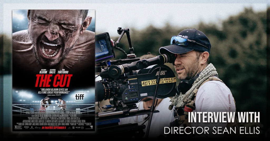This is a banner with an interview with director Sean Ellis, of The Cut. Images courtesy of Paramount and Republic Pictures.