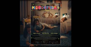 This is a banner for a review of the movie Mosquitos. Image courtesy of the filmmakers.
