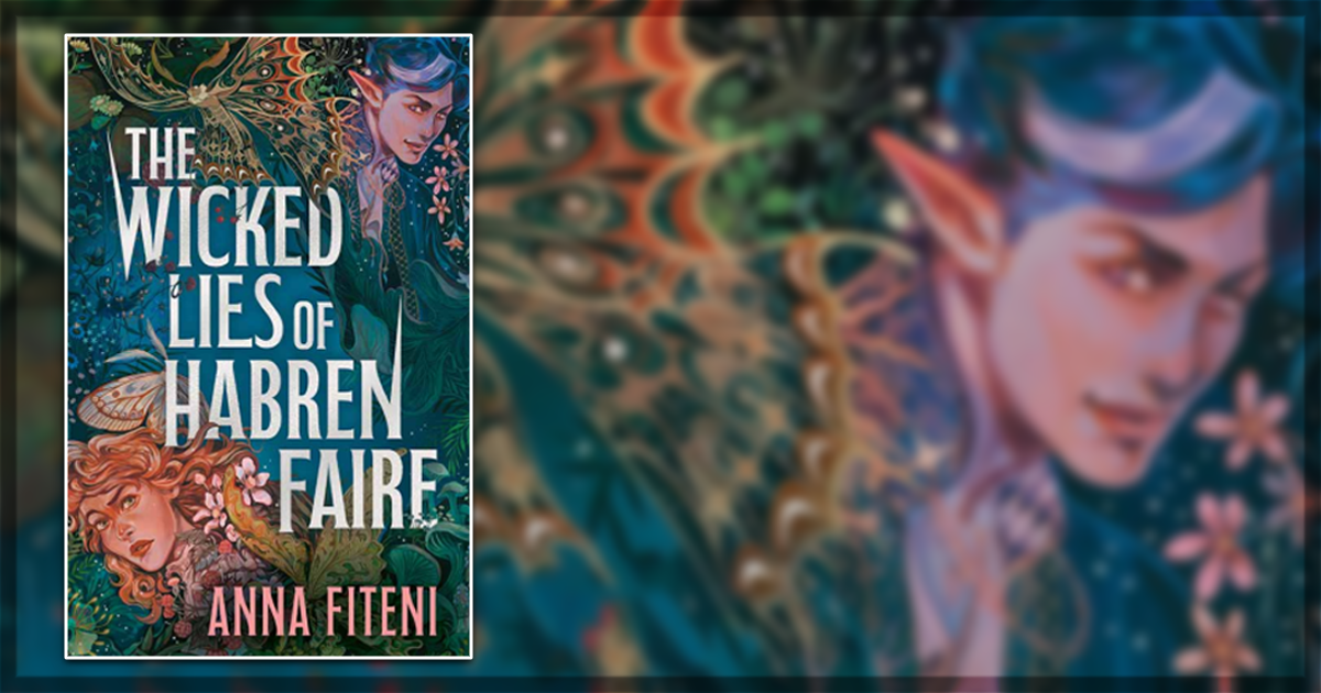 This is a banner for a review of the book The Wicked Lies of Habren Faire. Image courtesy of the publishers.