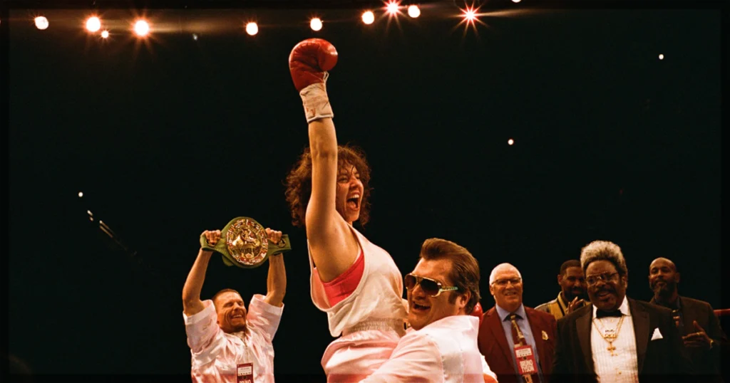 This is a banner for a review of the movie Christy. Image courtesy of the filmmakers.