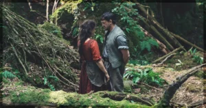 This is a banner for a review of Hamnet. Image courtesy of the filmmakers.