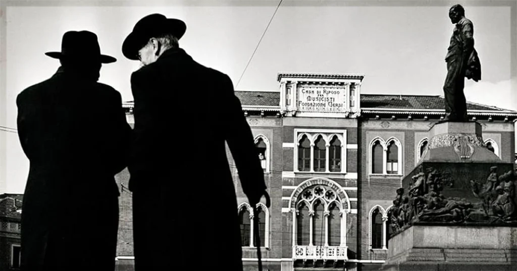 This is a banner for a review of the documentary Viva Verdi! Image courtesy of the filmmakers.