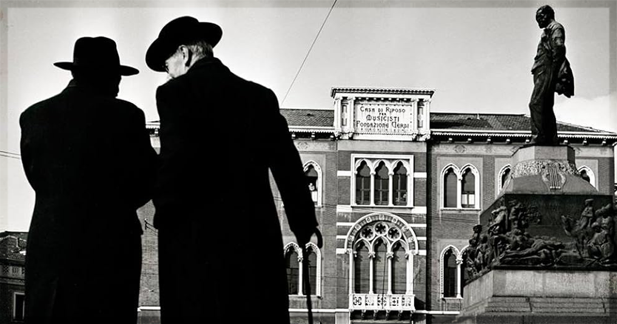 This is a banner for a review of the documentary Viva Verdi! Image courtesy of the filmmakers.