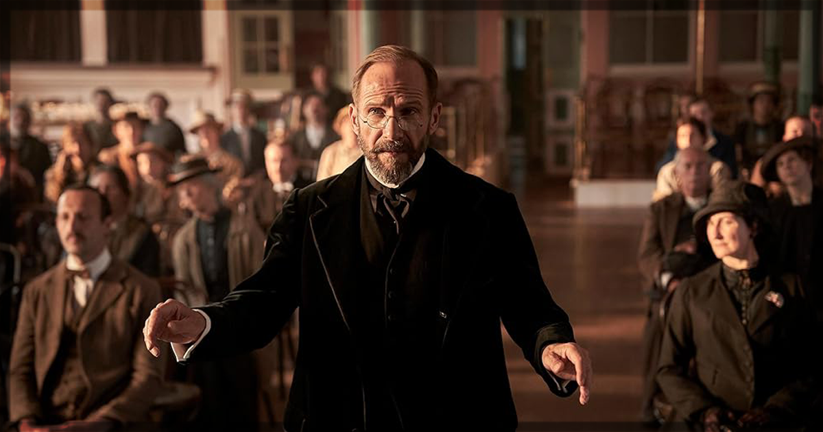 This is a banner for a review of the movie The Choral. Image courtesy of Sony and the filmmakers.