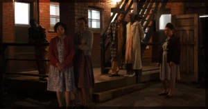 This is a banner for a review and recap of Episode 2 of It: Welcome to Derry. Image courtesy of MAX.