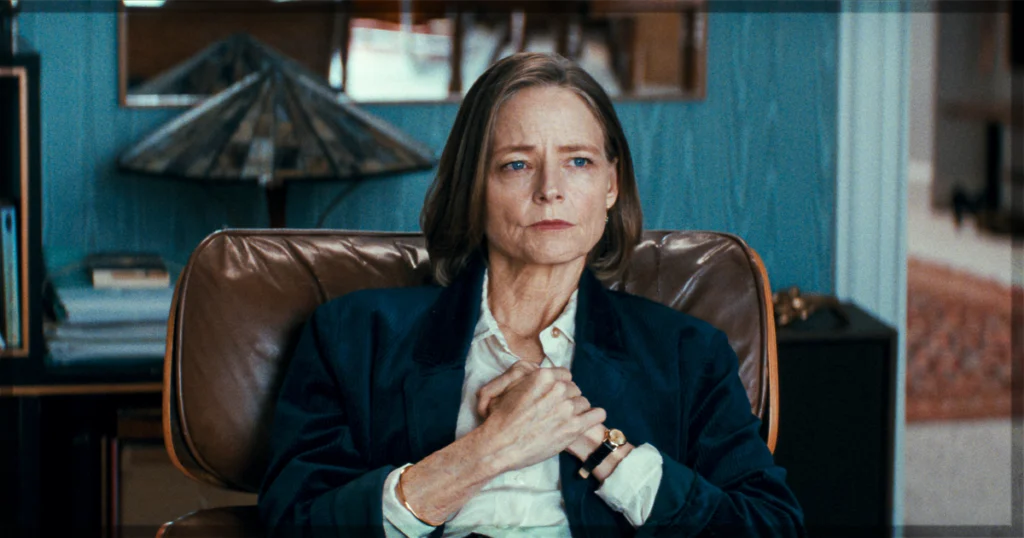 This is a banner for a review of A Private Life. Image courtesy of the filmmakers.