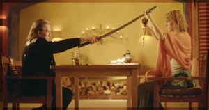 This is a banner for a review of Kill Bill: The Whole Bloody Affair. Image courtesy of the filmmakers.