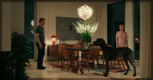 This is a banner for a review of Peacock. Image courtesy of the filmmakers.