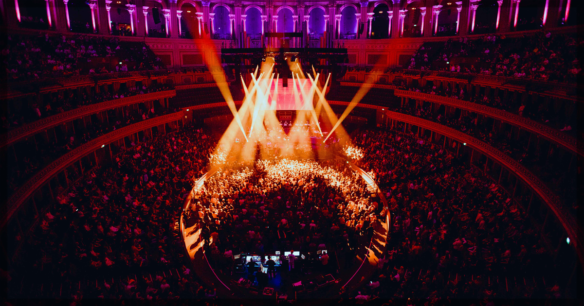 This is a banner for a review of King Gizzard and the Lizard Wizard at the Pitchfork Festival in Royal Albert Hall. Image courtesy of Sam Huddleston.