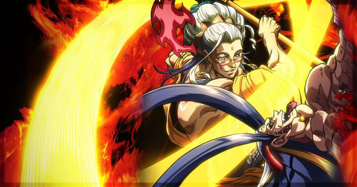 This is a banner for a review of season two of Record of Ragnarok. Image courtesy of Netflix.