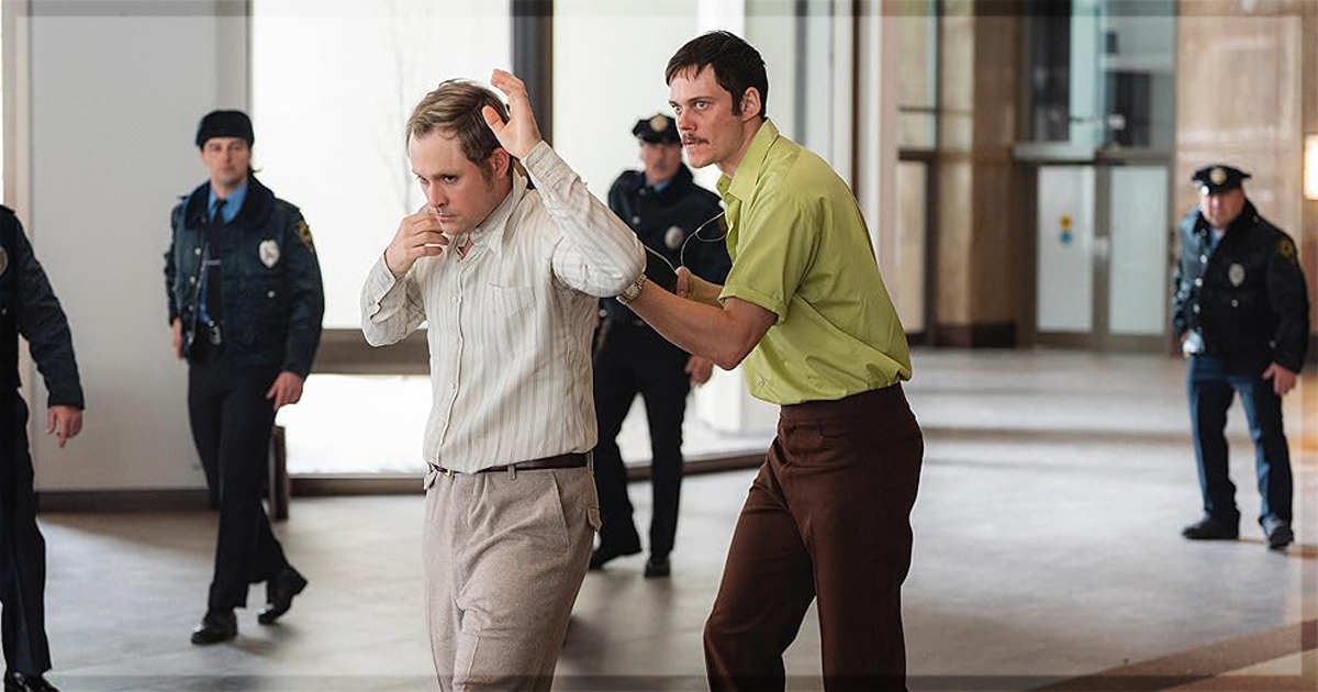 This is a banner for a review of Dead Man's Wire. Image courtesy of the filmmakers.