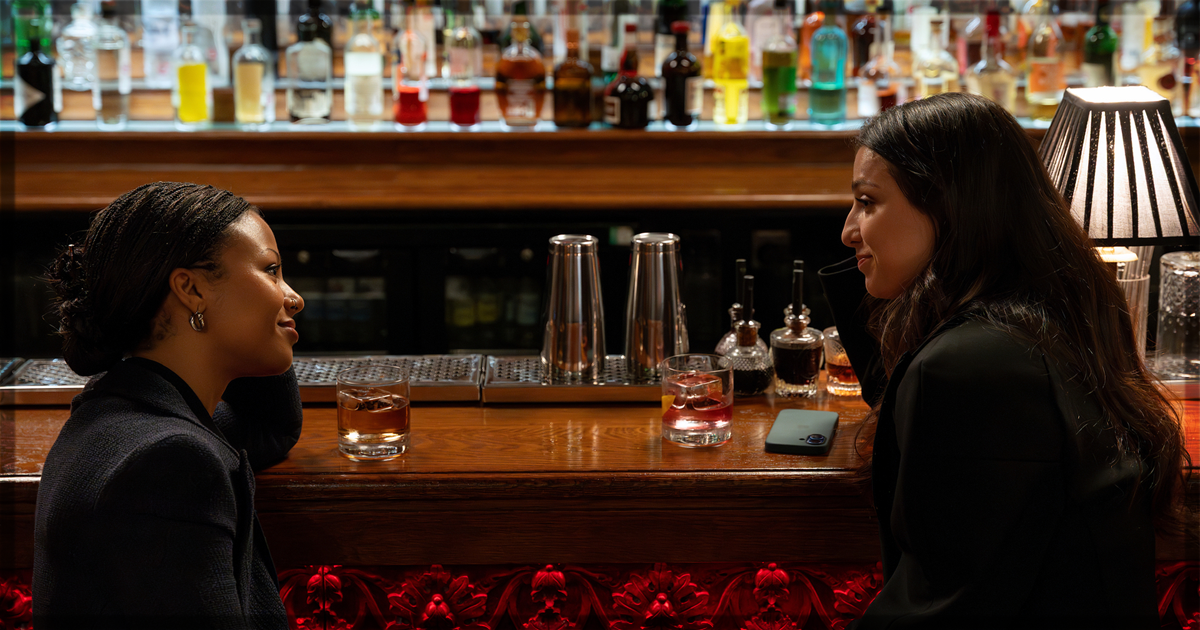 This is a banner for a review of Industry Season 4. Image courtesy of Simon Ridgway/HBO.