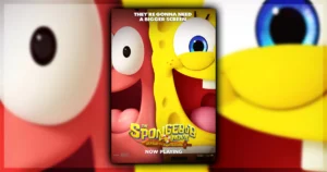 This is a banner for a review of The SpongeBob Movie: Search for SquarePants. Image courtesy of the filmmakers.