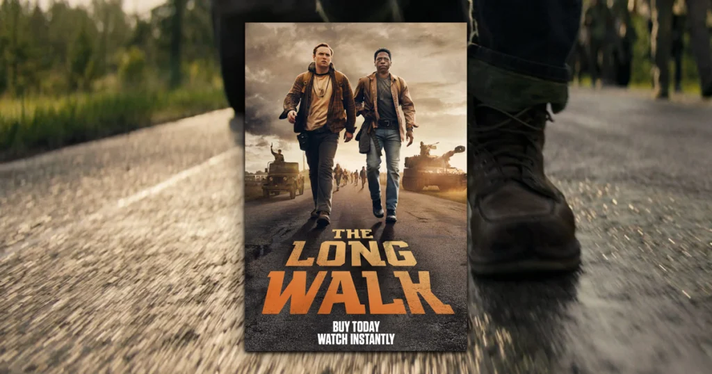 This is a banner for a review of The Long Walk. Image courtesy of the filmmakers.