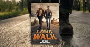 This is a banner for a review of The Long Walk. Image courtesy of the filmmakers.